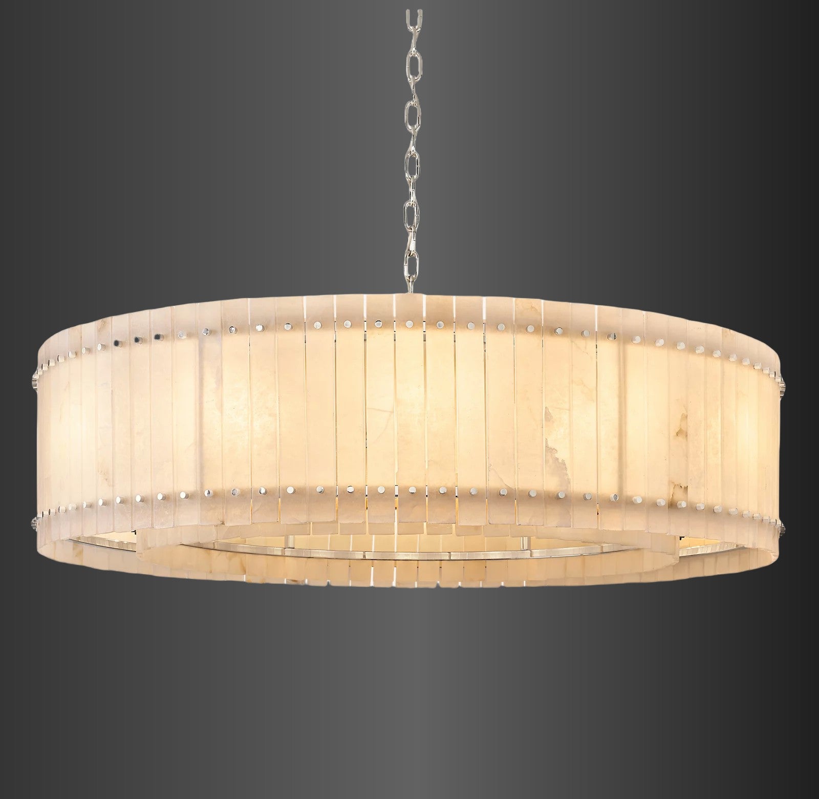 Murano Alabaster Round Chandelier 60"
