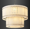 Load image into Gallery viewer, Murano Alabaster Round Tiered Chandelier 37"
