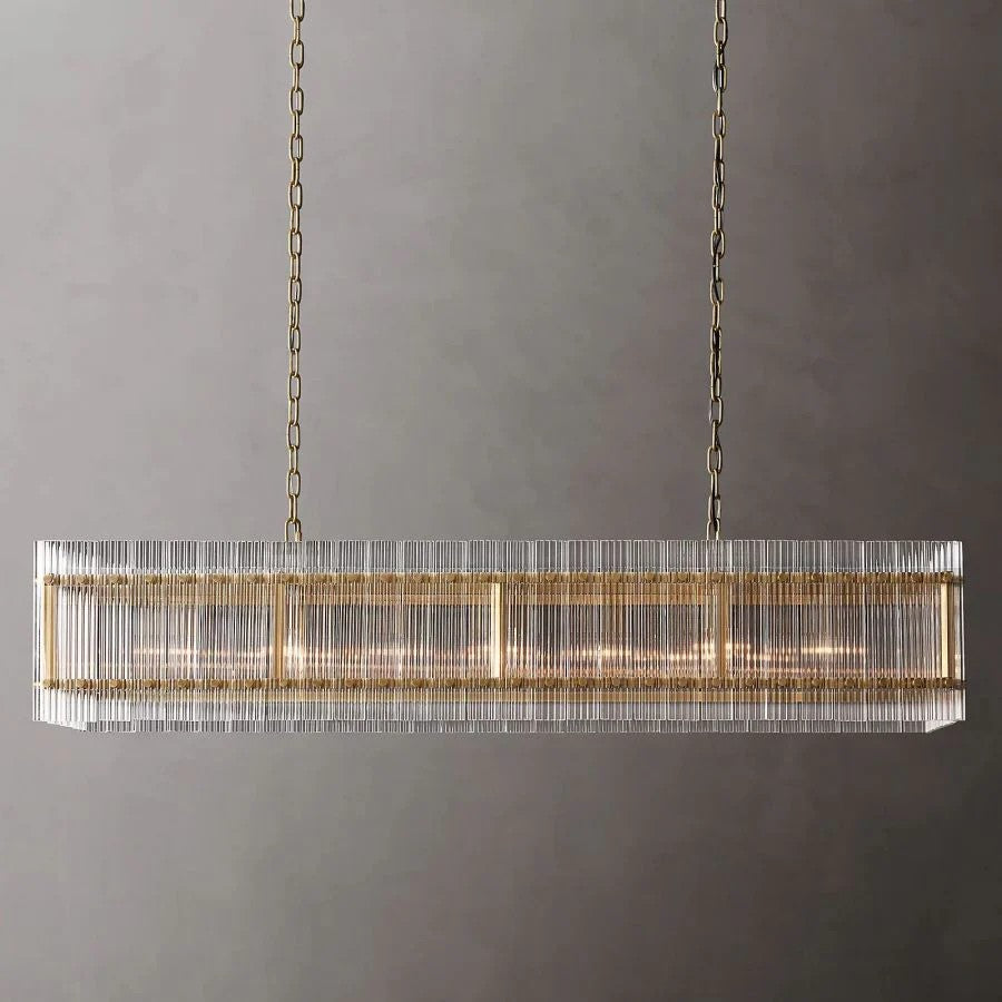 Murano Rectangular Chandelier 54"