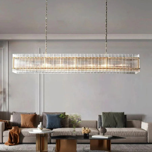 Murano Rectangular Chandelier 72"
