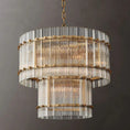 Load image into Gallery viewer, Murano Two-Tier Round Chandelier 22"
