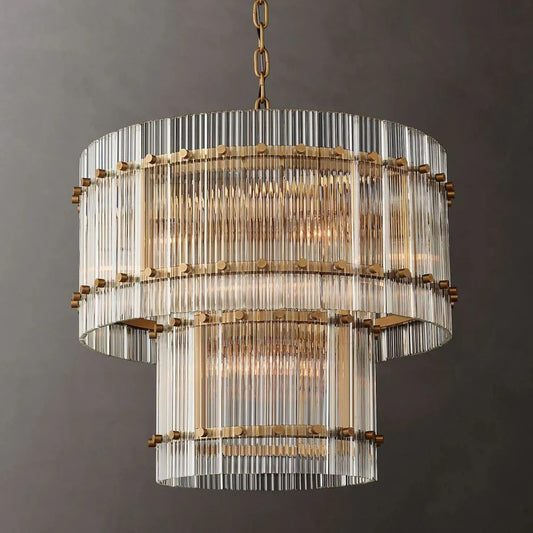Murano Two-Tier Round Chandelier 22"