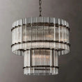 Load image into Gallery viewer, Murano Two-Tier Round Chandelier 22"
