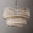 Load image into Gallery viewer, Murano Two-Tier Round Chandelier 48"

