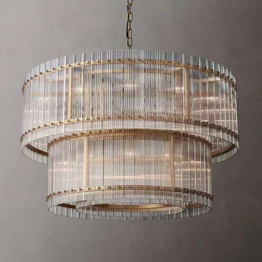 Murano Two-Tier Round Chandelier 48"