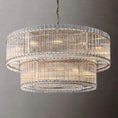Load image into Gallery viewer, Murano Two-Tier Round Chandelier 60"
