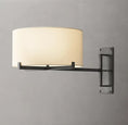 Load image into Gallery viewer, Pailloux Drum Shade Swing-Arm Sconce
