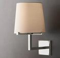 Load image into Gallery viewer, Pailloux Fabric Shade Grand Sconce
