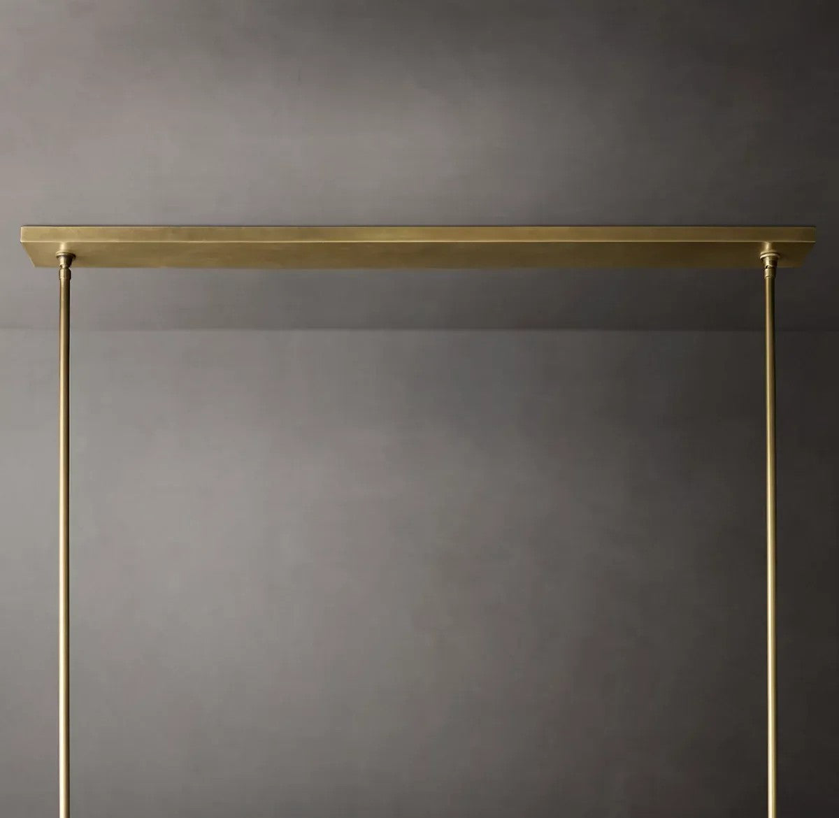 Pailloux Fabric Shade Linear Chandelier 49"