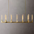 Load image into Gallery viewer, Cannele Glass Linear Dining Room Chandelier 67"
