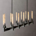 Load image into Gallery viewer, Cannele Glass Linear Dining Room Chandelier 67"
