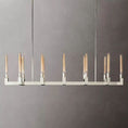 Load image into Gallery viewer, Cannele Glass Linear Dining Room Chandelier 67"
