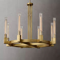 Load image into Gallery viewer, Cannele Glass Round Chandelier 36"
