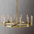 Load image into Gallery viewer, Cannele Glass Round Chandelier 60"
