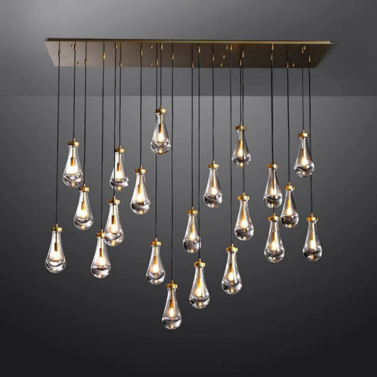 Raindrop Rectangular Chandelier 72