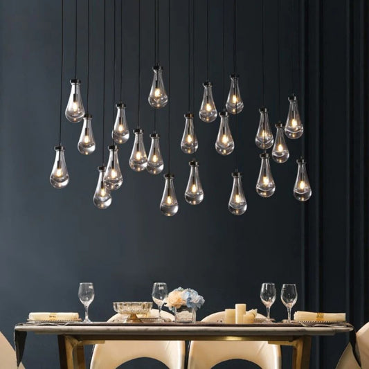 Raindrop Rectangular Chandelier 72