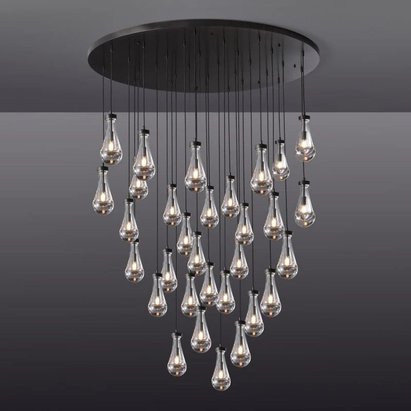 Raindrop Round Chandelier 60''
