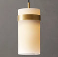 Load image into Gallery viewer, Raquelle Milk Glass Pendant 5"
