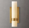 Load image into Gallery viewer, Raquelle Milk Glass Sconce 12"
