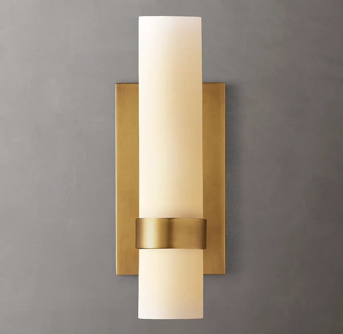 Raquelle Milk Glass Sconce 12"