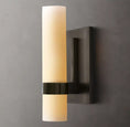 Load image into Gallery viewer, Raquelle Milk Glass Sconce 12"
