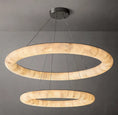 Load image into Gallery viewer, Riviera Bliss Two-Tiered Round Chandelier 61"
