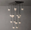 Load image into Gallery viewer, Rose Pearl Rectangular Chandelier 36"

