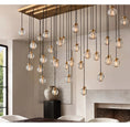 Load image into Gallery viewer, Rose Pearl Rectangular Chandelier 54"
