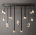 Load image into Gallery viewer, Rose Pearl Rectangular Chandelier 54"
