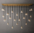 Load image into Gallery viewer, Rose Pearl Rectangular Chandelier 72"
