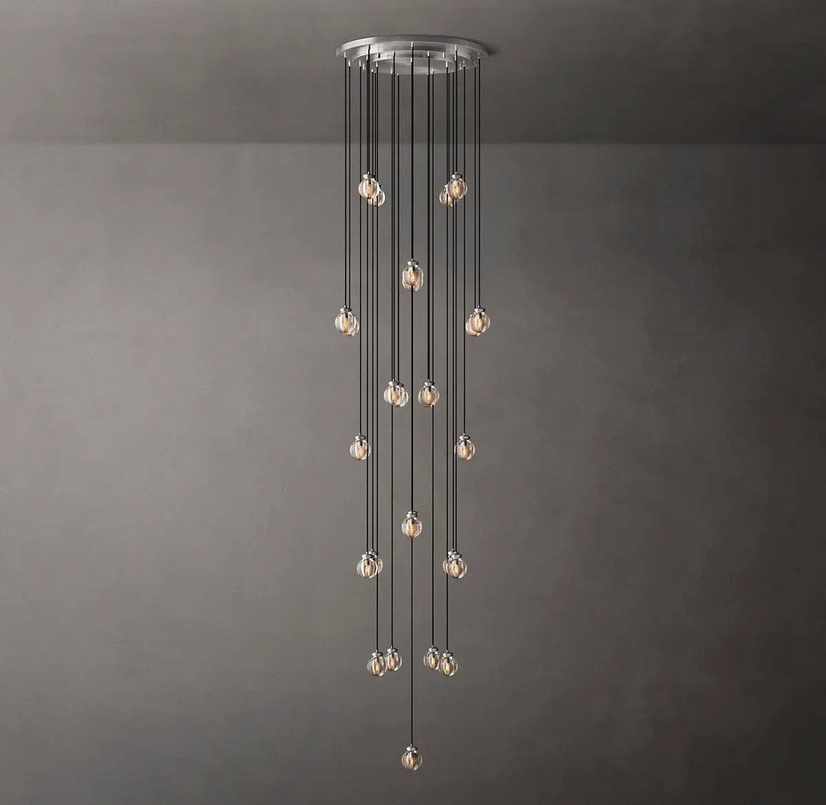Rose Pearl Round Chandelier 38"