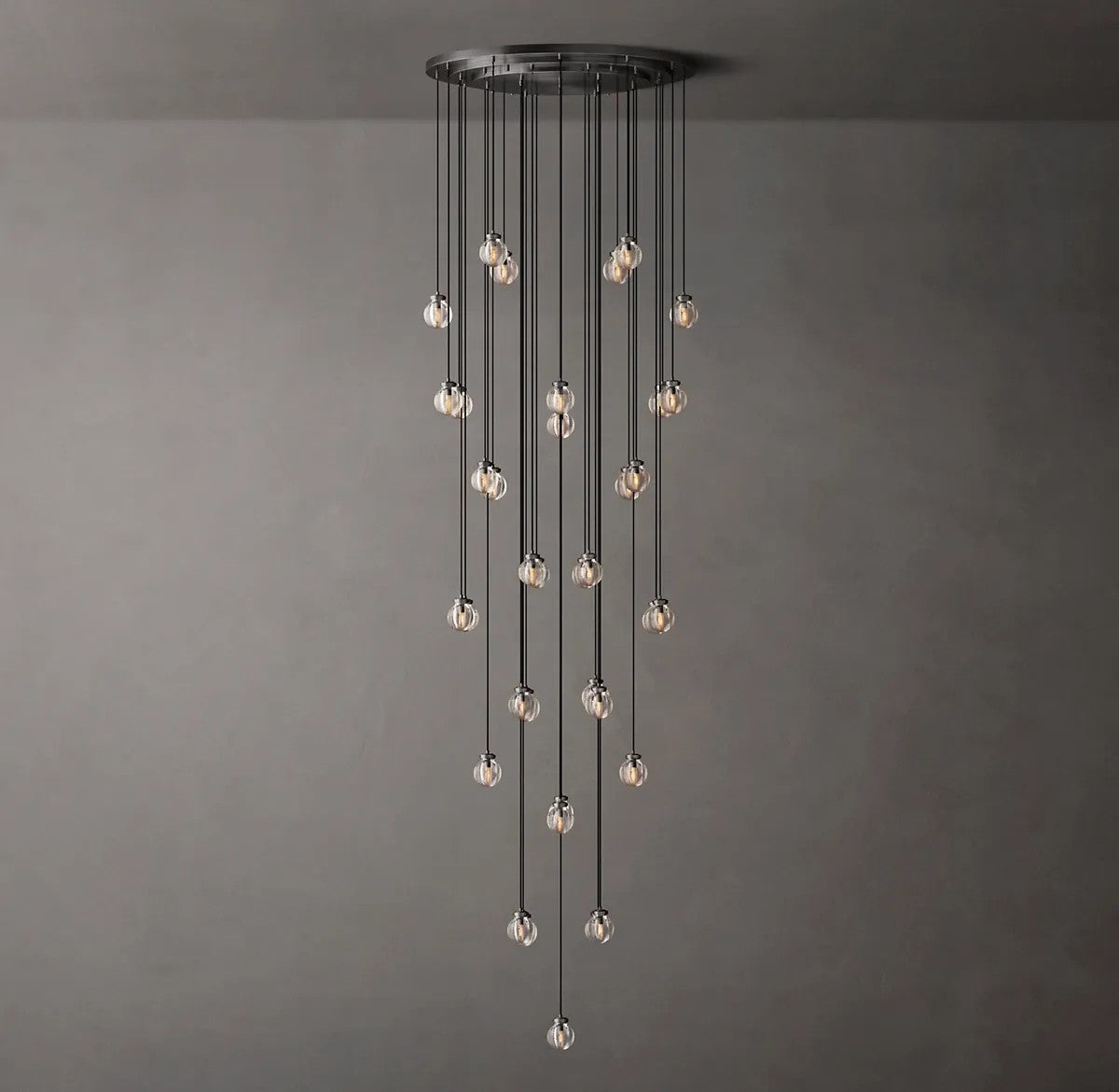 Rose Pearl Round Chandelier 48"