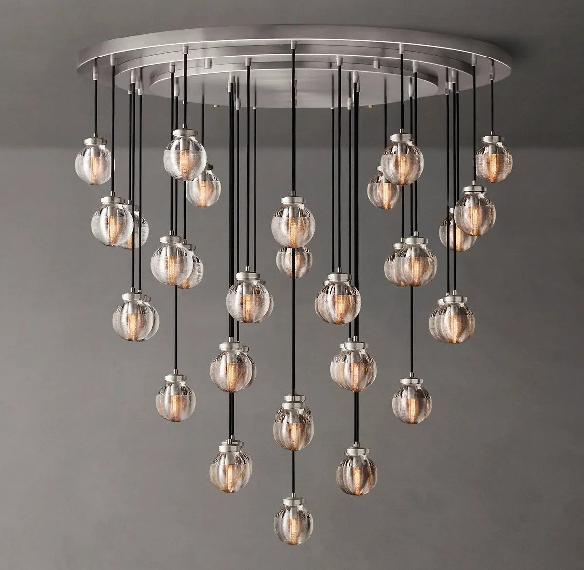 Rose Pearl Round Chandelier 48"