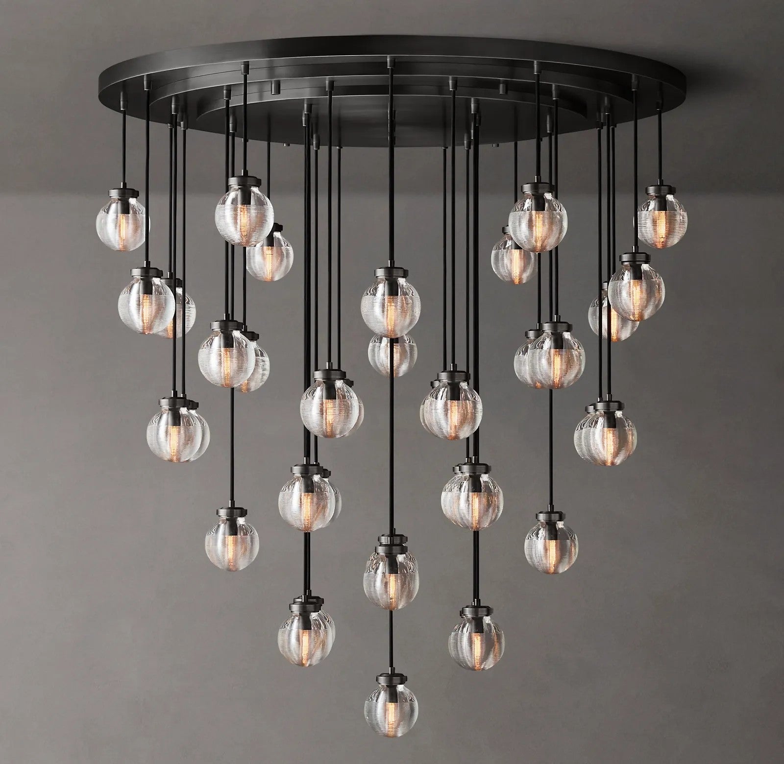 Rose Pearl Round Chandelier 48"