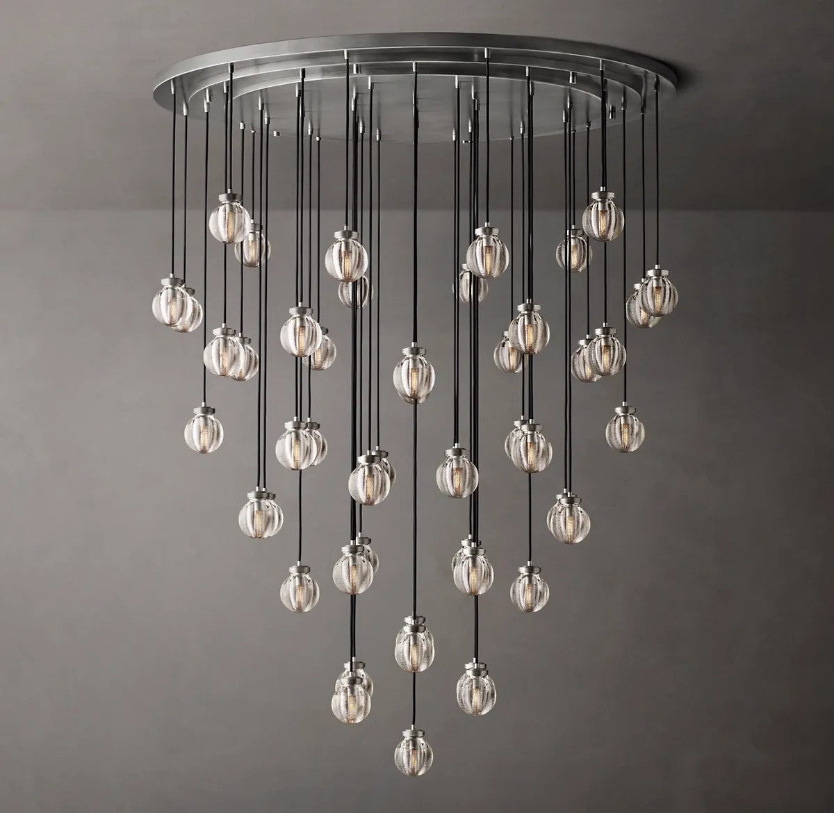 Rose Pearl Round Chandelier 60"
