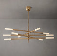 Load image into Gallery viewer, Roussel 10-Light Mobile Etched Rod Chandelier
