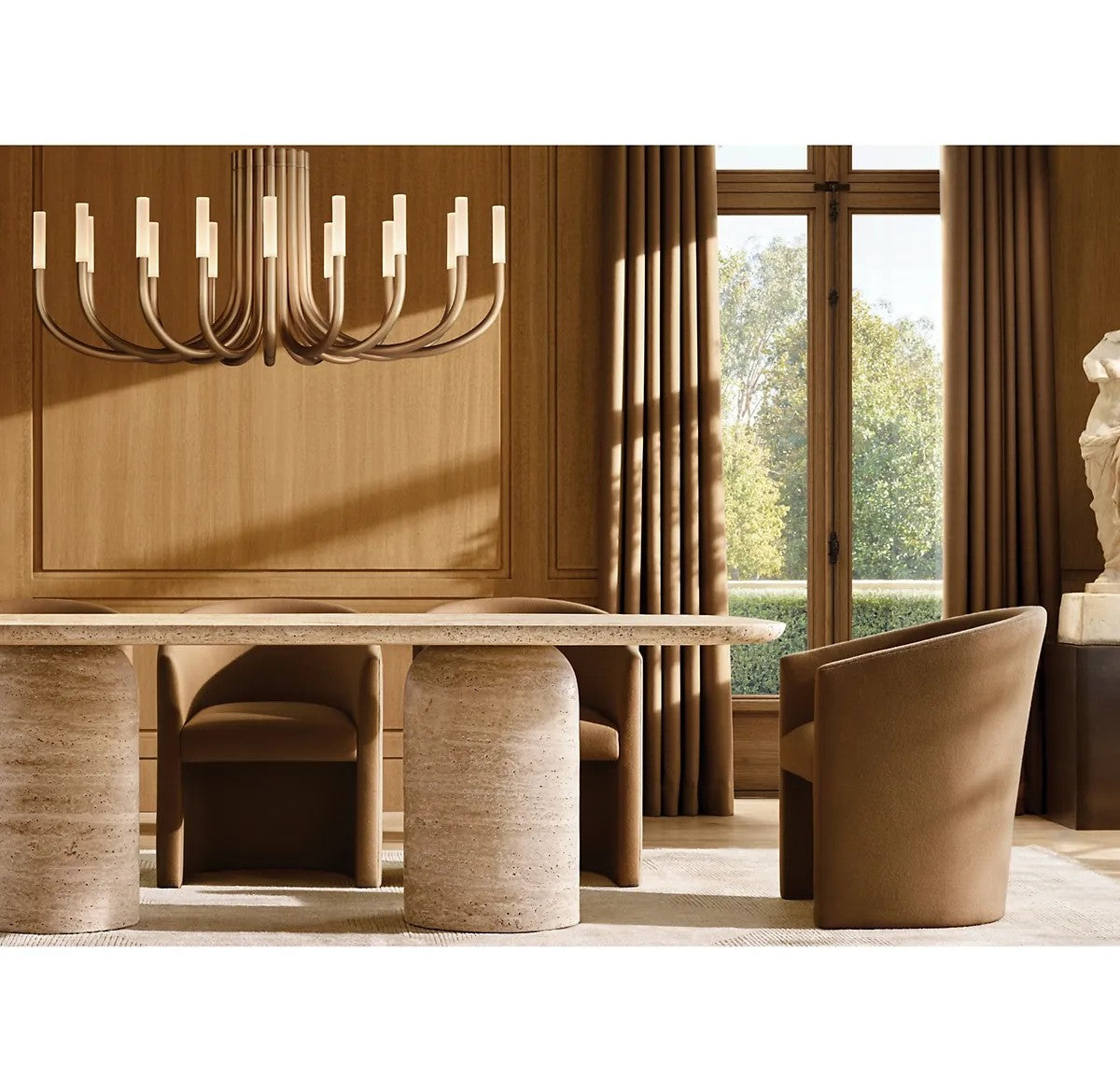 Roussel Oval Chandelier 50"