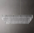 Load image into Gallery viewer, Serena Clear Glass Rectangular Chandelier 77"
