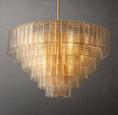 Load image into Gallery viewer, Serena Clear Glass Round Chandelier 41"

