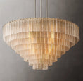 Load image into Gallery viewer, Serena Clear Glass Round Chandelier 52"
