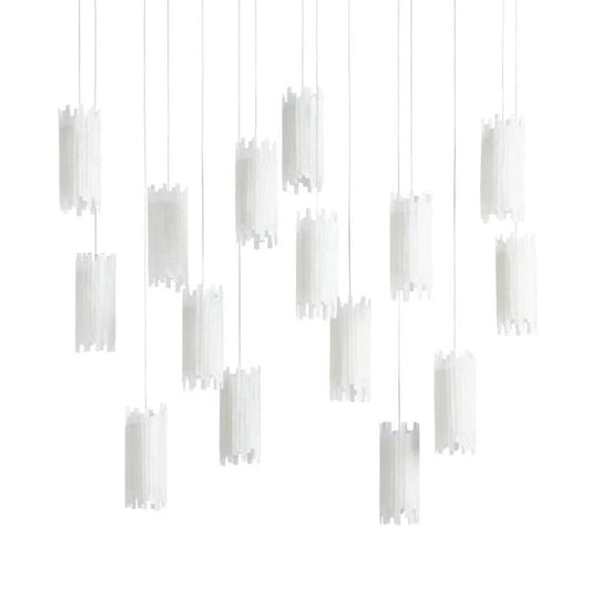 Setlla Alabaster Rectangular Chandelier