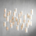 Load image into Gallery viewer, Setlla Alabaster Rectangular Chandelier
