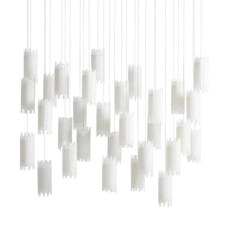 Setlla Alabaster Rectangular Chandelier