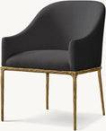 Load image into Gallery viewer, Tadeus Barrelback Slope Fabric Dining Armchair
