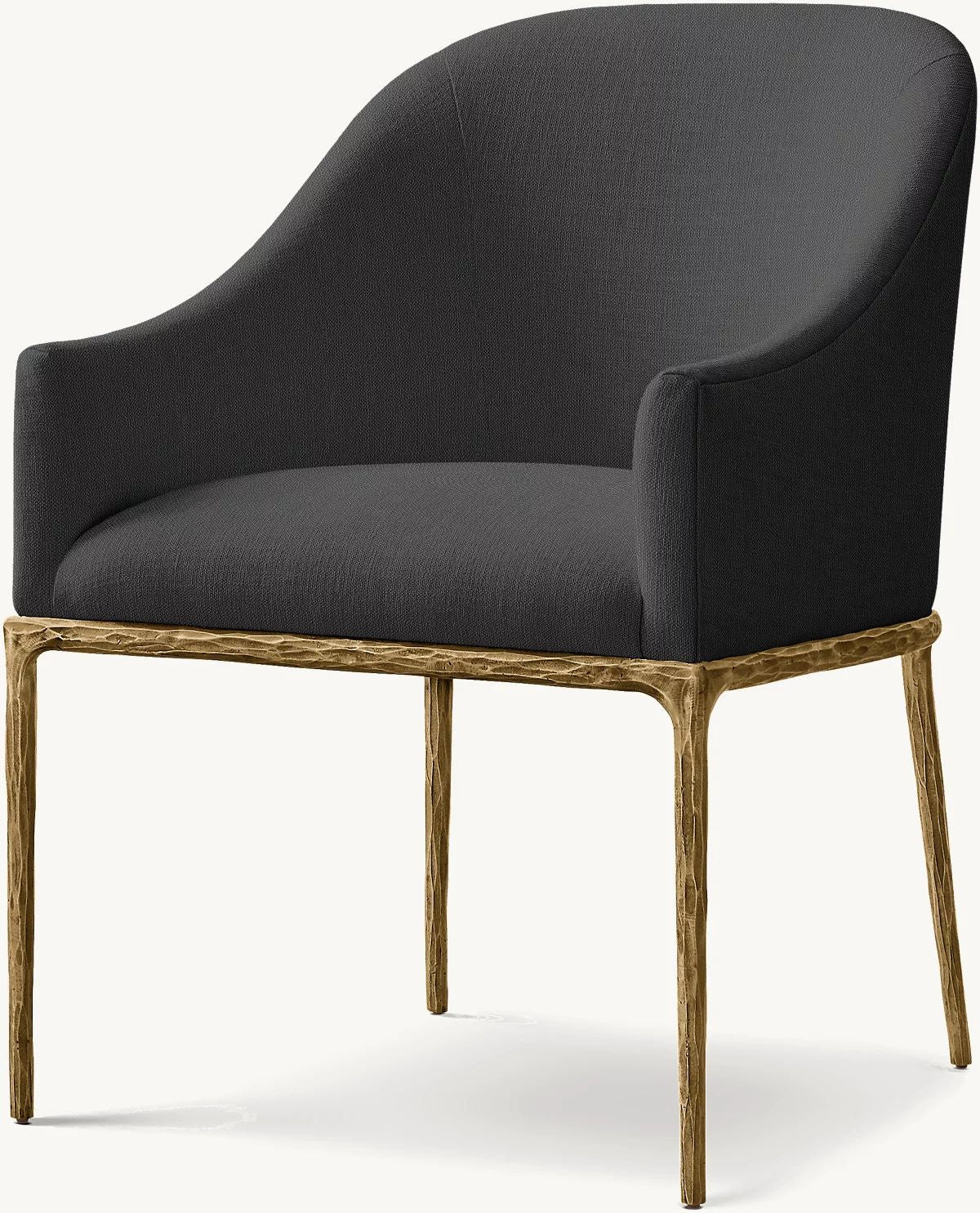 Tadeus Barrelback Slope Fabric Dining Armchair