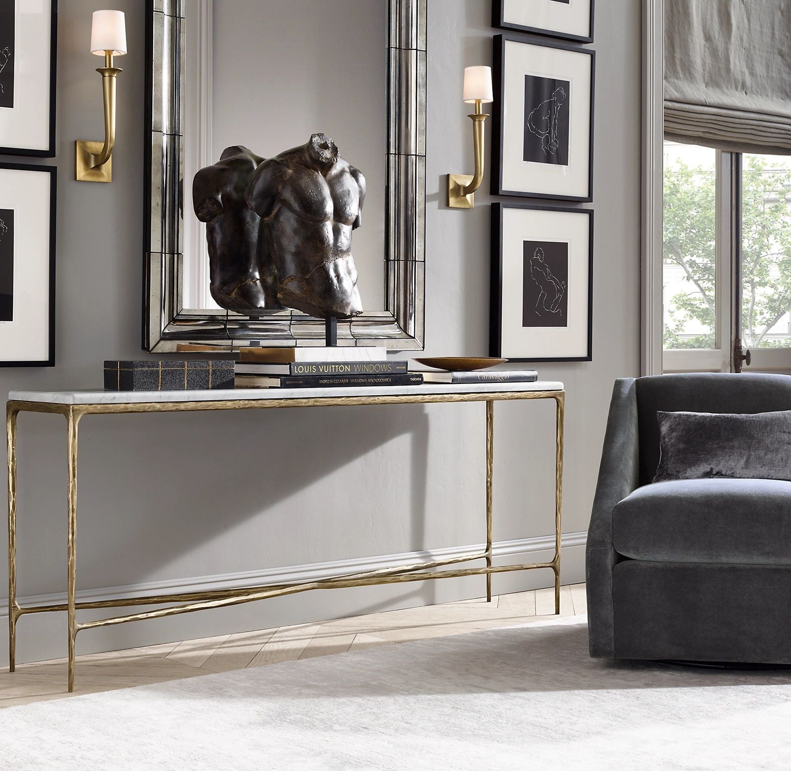 Tadeus Marble Console Table