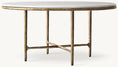 Load image into Gallery viewer, Tadeus Marble Round Dining Table
