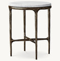 Load image into Gallery viewer, Thadeus Marble Round Side Table For living Room

