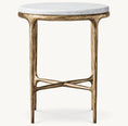 Load image into Gallery viewer, Thadeus Marble Round Side Table For living Room
