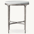Load image into Gallery viewer, Thadeus Marble Round Side Table For living Room
